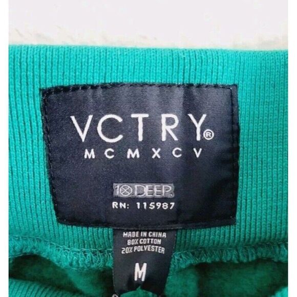 10 Deep Sweatpants VCTRY Size M  Lounge Joggers Fleece Drawstring New - Picture 2 of 12